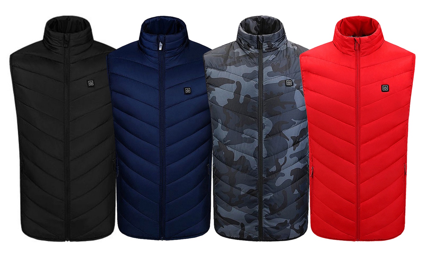 Unisex USB Two Heating Zones Gilet Vest
