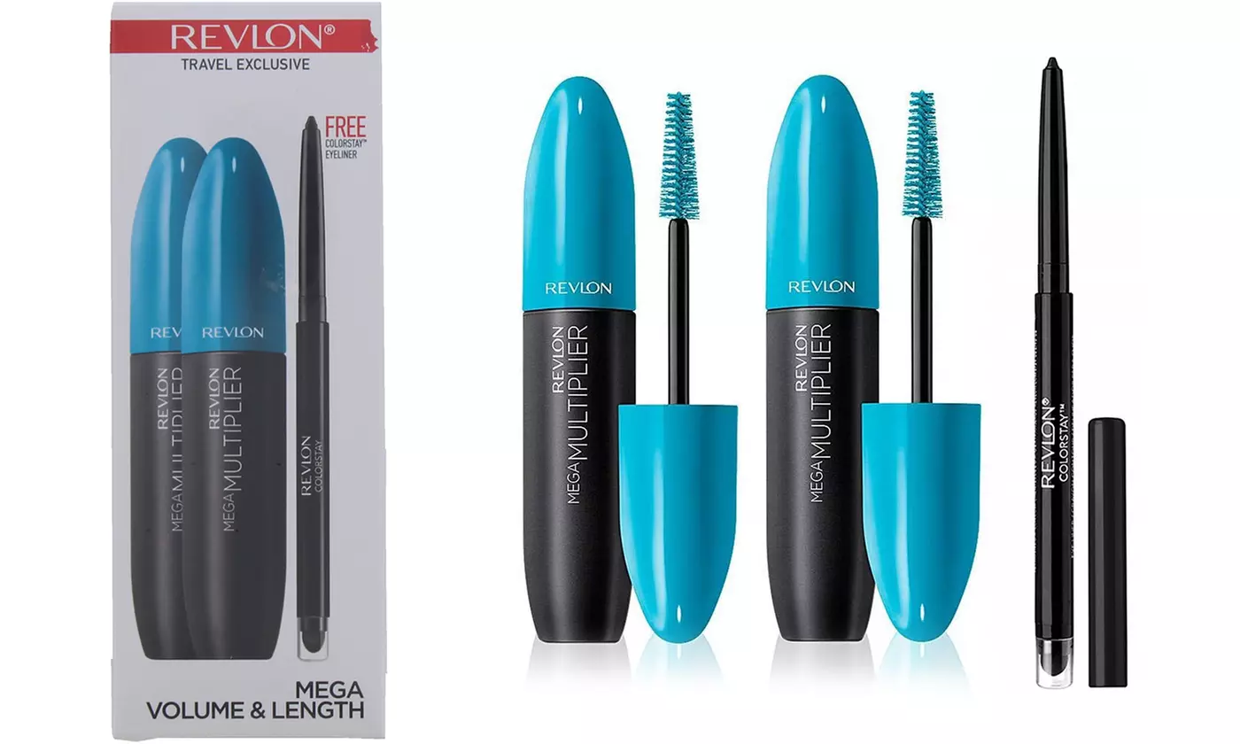 Revlon Mega Multiplier Mascara and Eyeliner Set - Primary Image