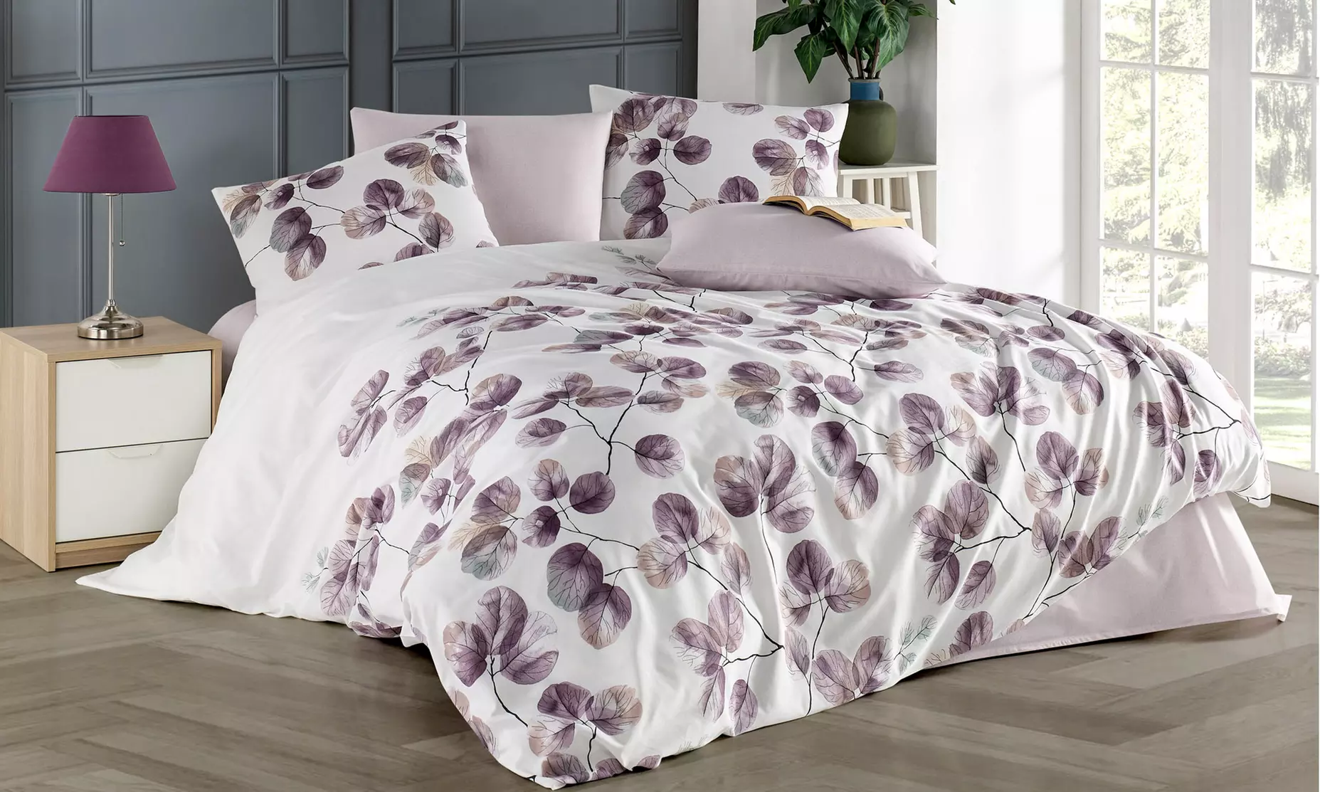 Juego de funda nórdica y 2 fundas de almohada para cama doble