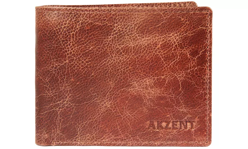 Image 7: Akzent portemonnee van echt leer