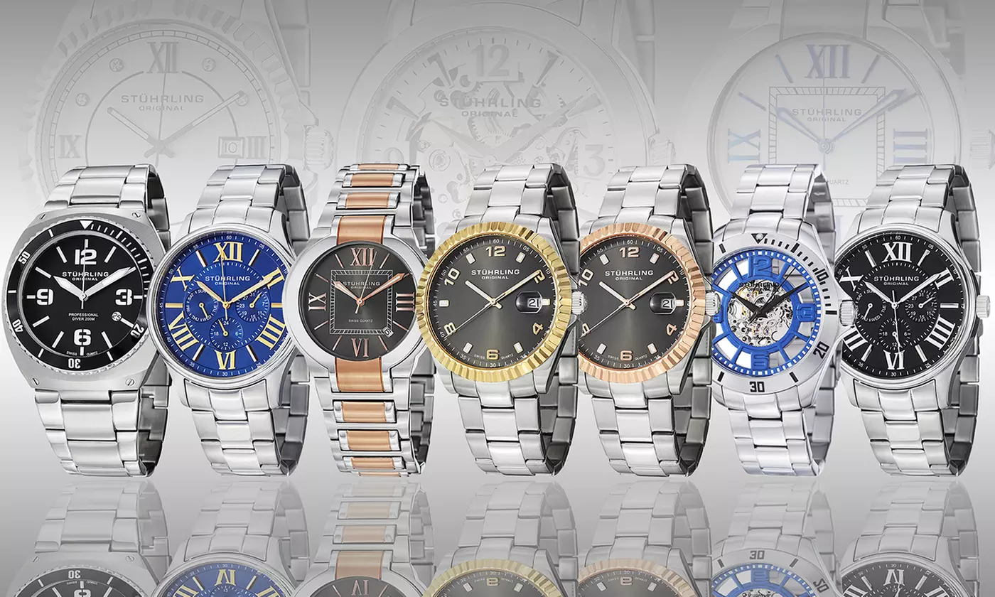 Stuhrling Original Men's Bracelet Watch Blowout - Primary Image