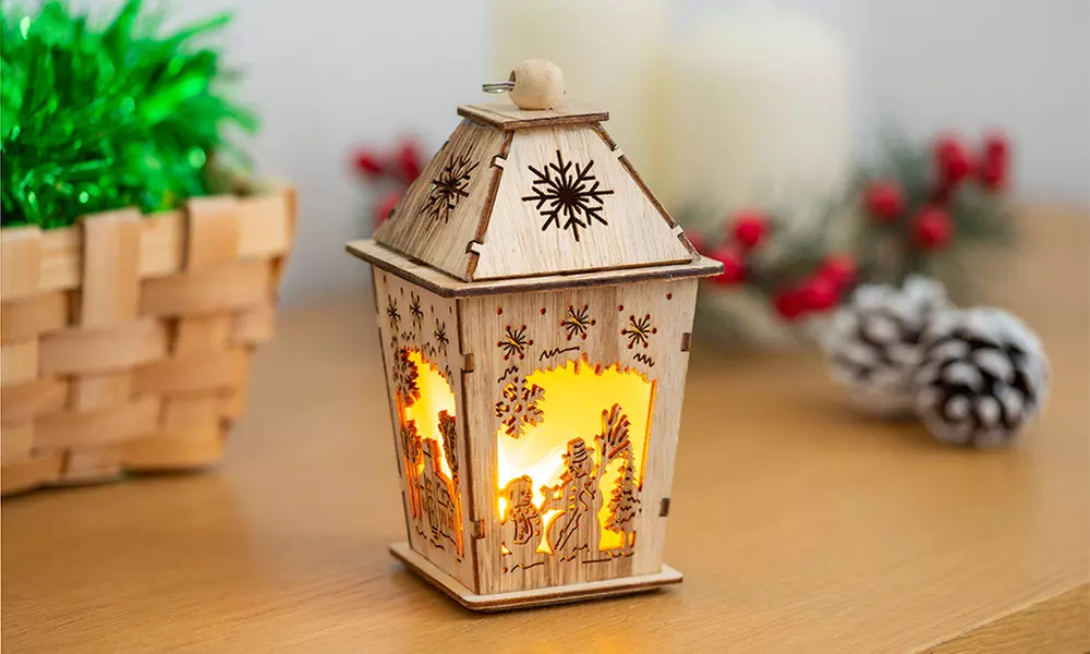 1, 2 ou 4 lanternes à silhouette en bois - Second Medium