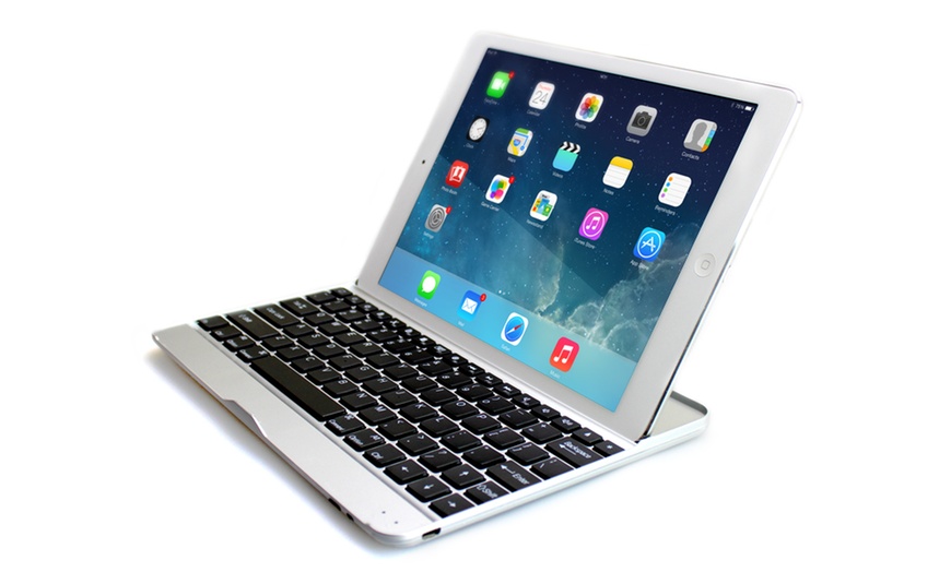 Image 1: Bluetooth Keyboard Case for iPad