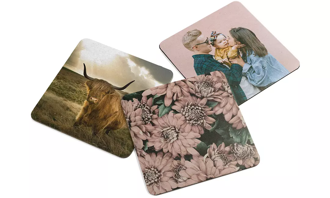 Set de dessous de verre personnalisables sur Hello déco