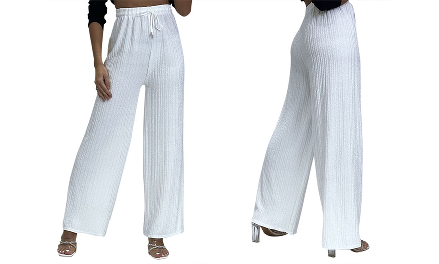 Image 22: Women's Wide Leg Trousers 