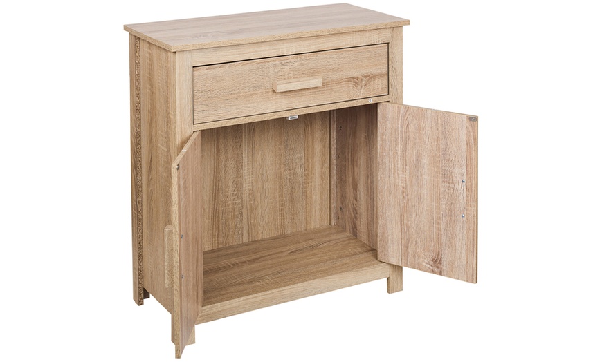 Image 4: Wood Veneer Bedside Cabinets