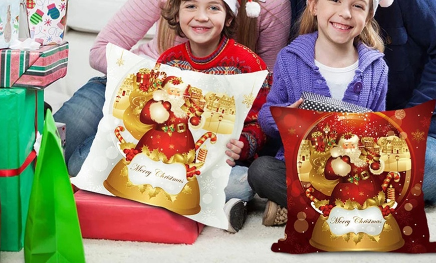 Image 3: One or Two Christmas Decorative Cushion Covers