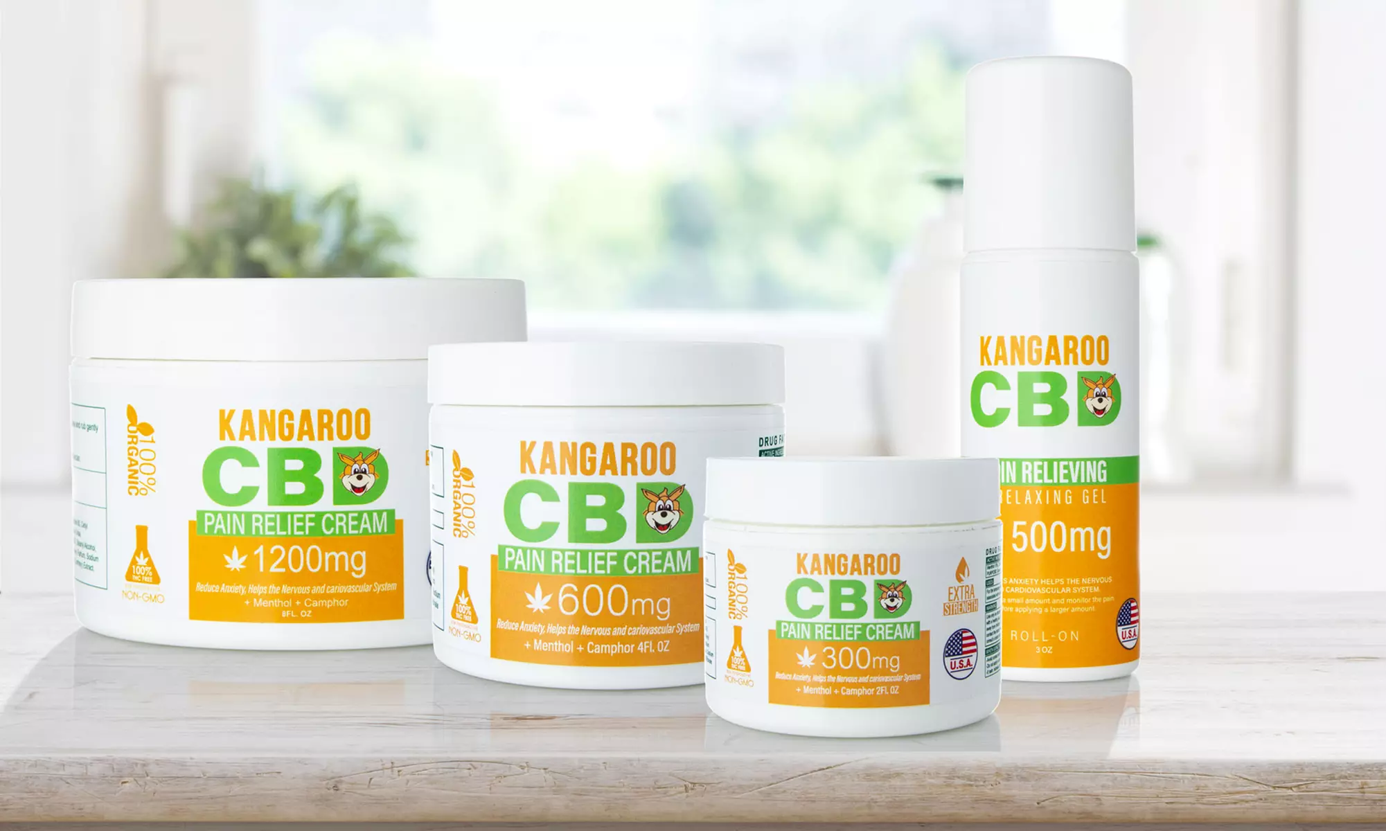 CBD Pain Relief Cream from Kangaroo CBD (300mg-1200mg) - Primary Image
