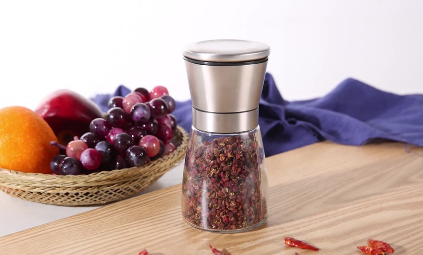 Image 2: One or Two Glass Salt Pepper Mills