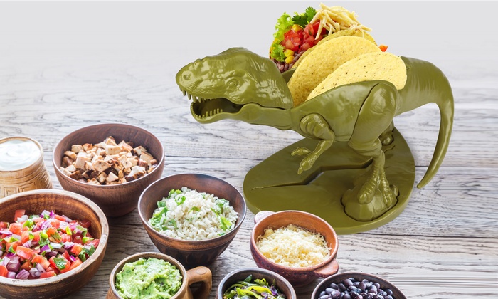 Tacosaurus Rex Taco Holder for Two Tacos | Groupon