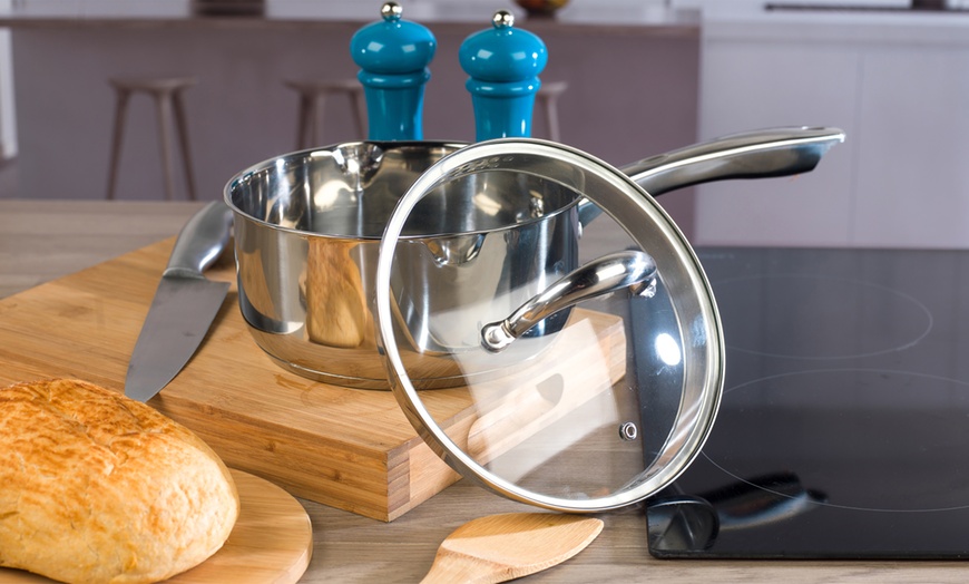 Image 5: Russell Hobbs Five-Piece Pan Set