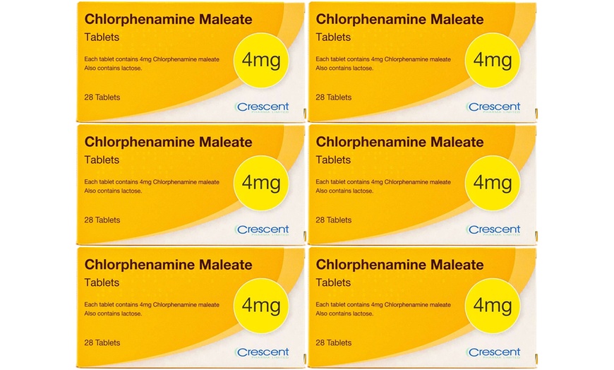 Image 2: Pack of 84, 168 or 336 Chlorphenamine Maleate 4 mg Tablets