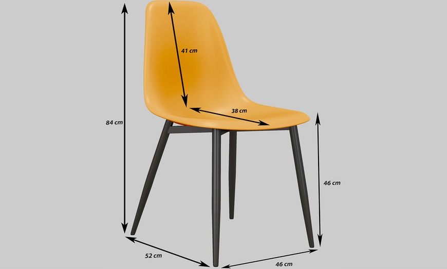 Image 15: Ensemble de 2 ou 4 chaises scandinaves "Lily" Doosense