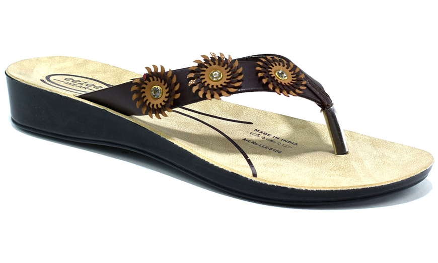 Image 10: Women's Toe Post Sandals