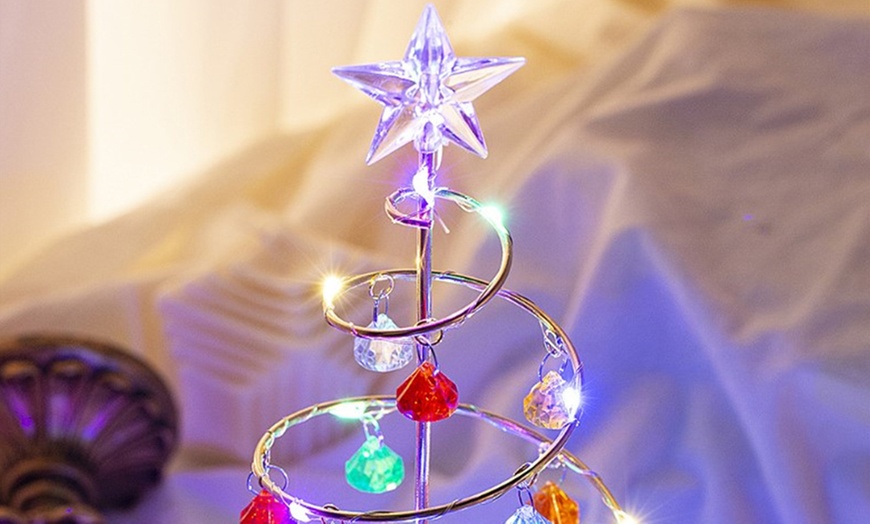 Image 9: Crystal Christmas Tree Lamp