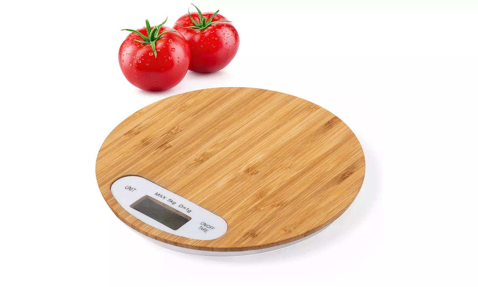 Balance de cuisine "Nature Line" en bambou poli, 5 kg maximum - Primary Image