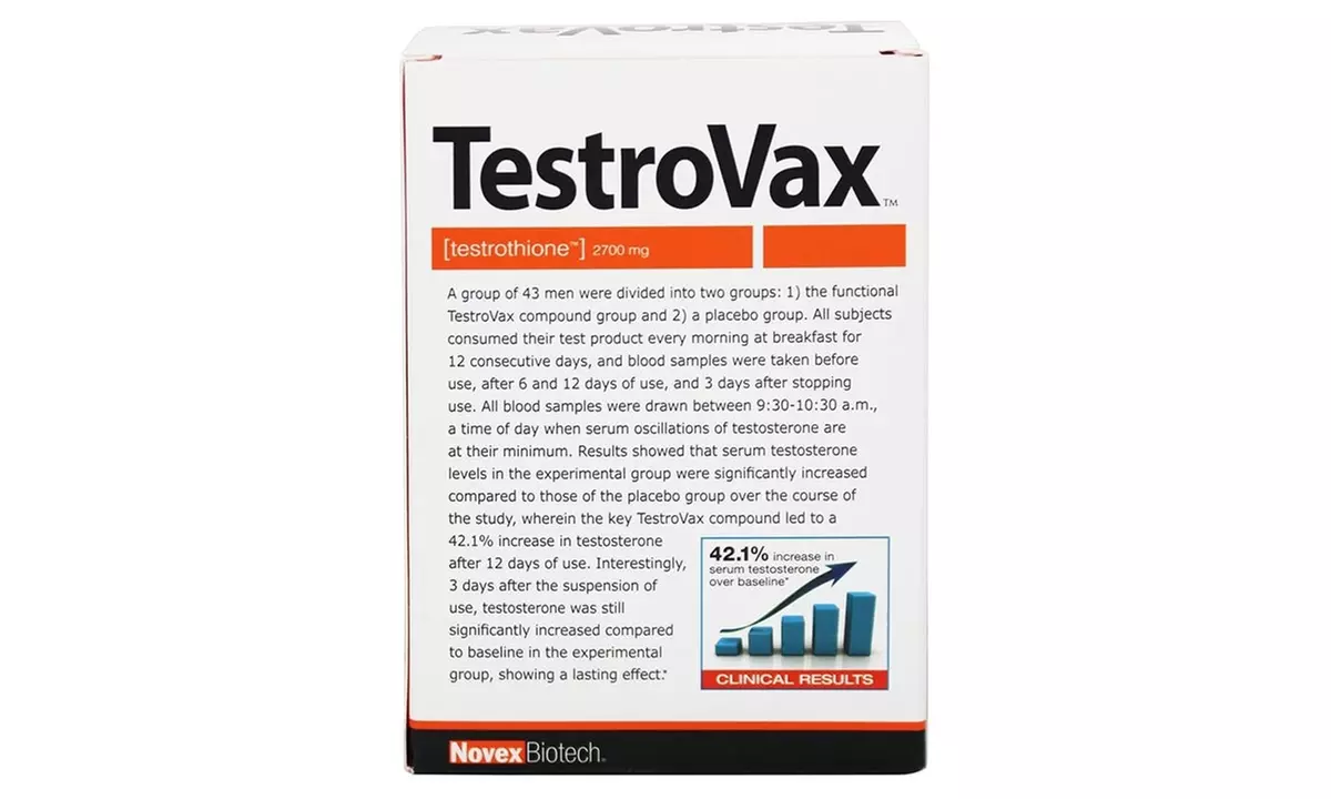 TestroVax Testosterone Boosting Compound (90 Tablets) - Second Medium