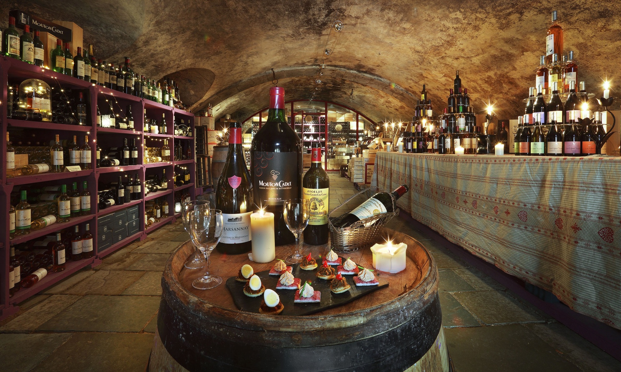 Visite, dégustation, bouteilles de rosé