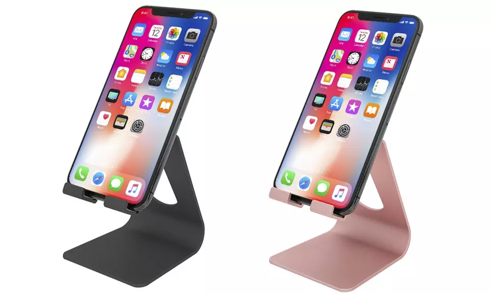 One or Two Adjustable Aluminium Smartphone and Tablet Angled Stands - Primary Image
