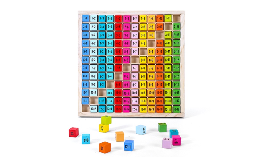 Image 3: Wooden Times Table Board