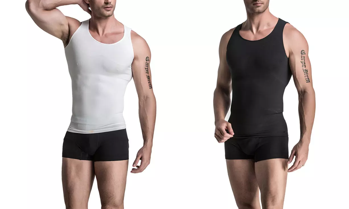 Men's Compression Shirt with Core Support - Primary Image