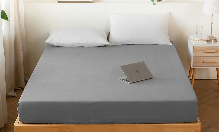 Image 6: Fitted Bed Sheet Cover