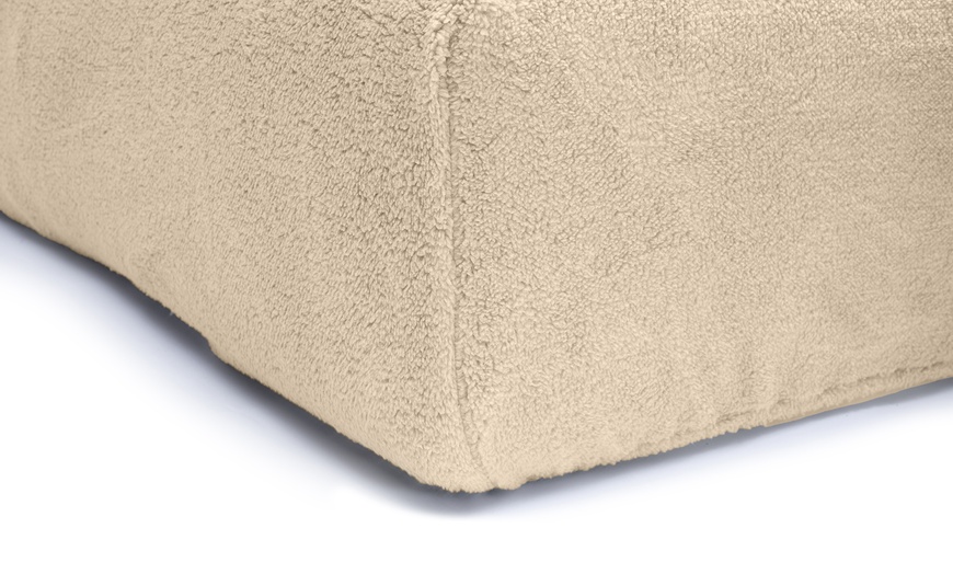 Image 4: Drap-housse Teddy taupe