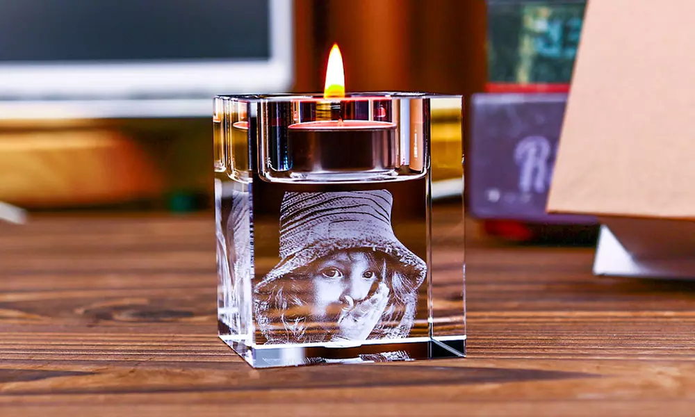 One or Two Pieces of Custom Crystal Candle Holder