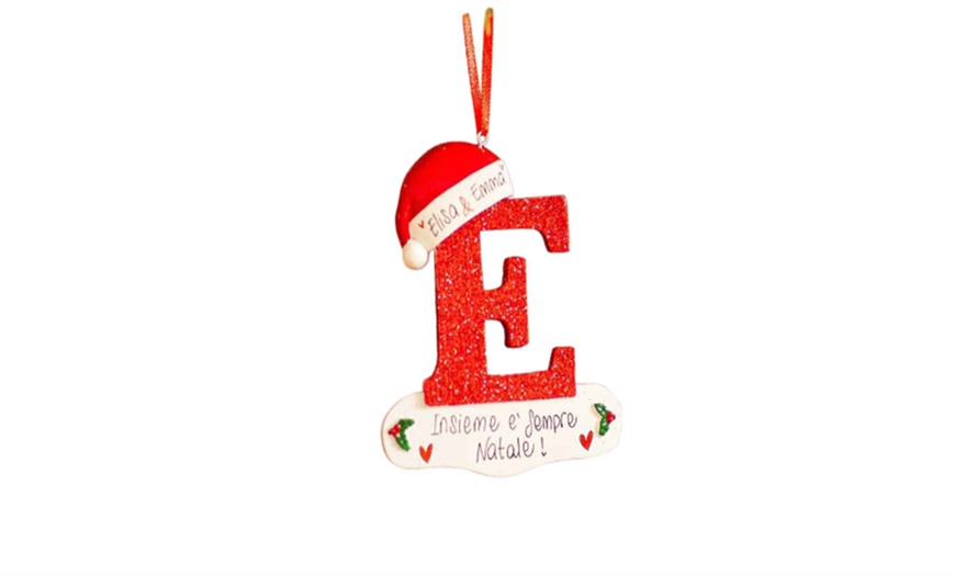 Image 7: Alphabet Initial Christmas Tree Letter Decoration
