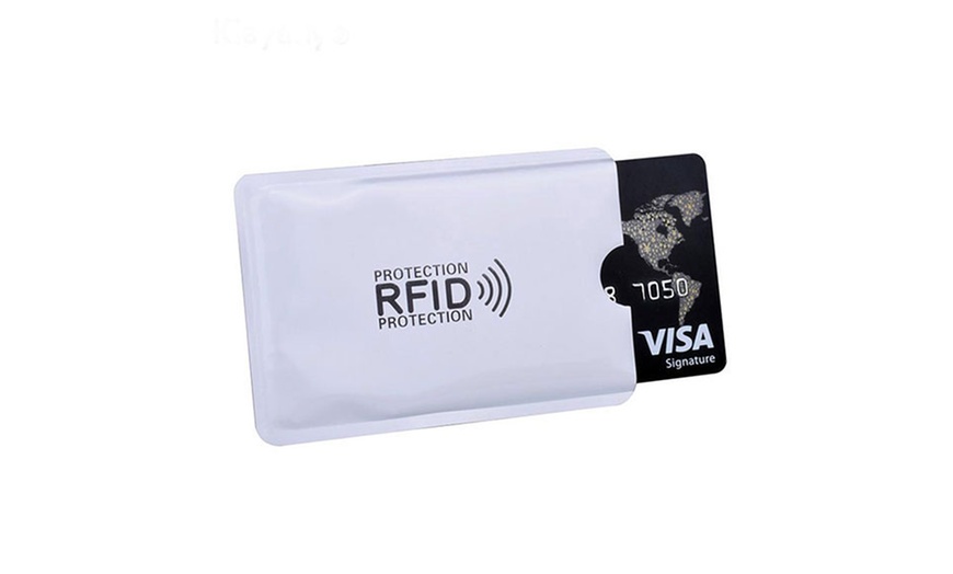 Image 3: Set of Five Anti-RFID Protection Covers for Credit Cards