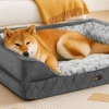 Image 4: Pawz Skylos Orthopaedic Dog Bed with Bolster Support