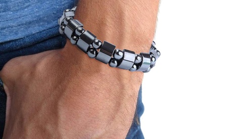 1 o 2 bracciali da uomo in ematite naturale