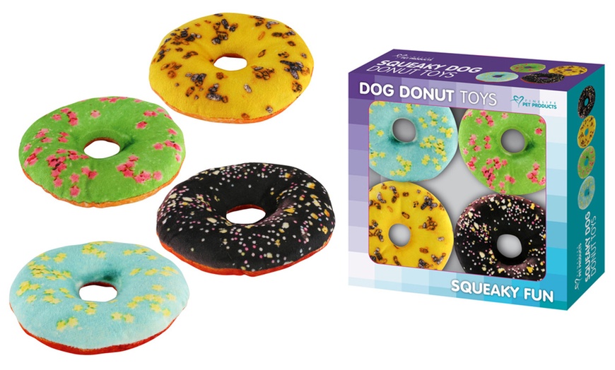 Dog Donut Toys Set (4-Piece) | Groupon