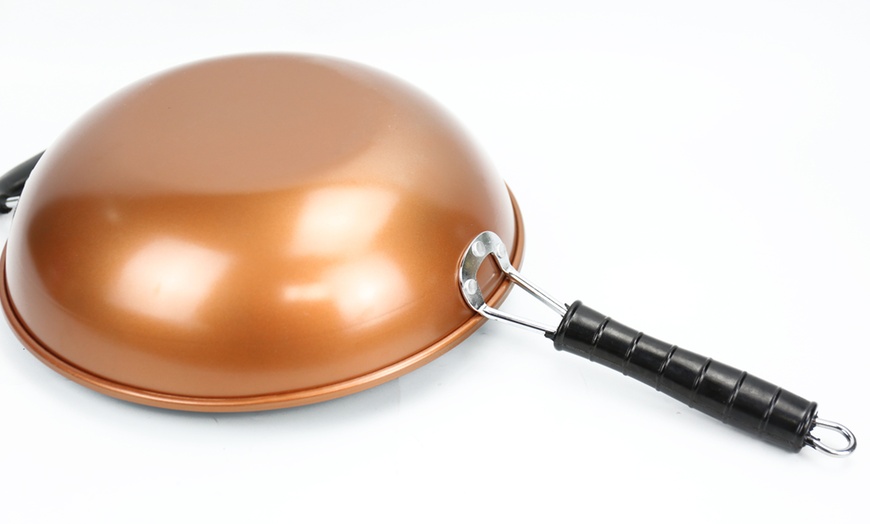 Image 2: 30cm Copper Non-Stick Wok