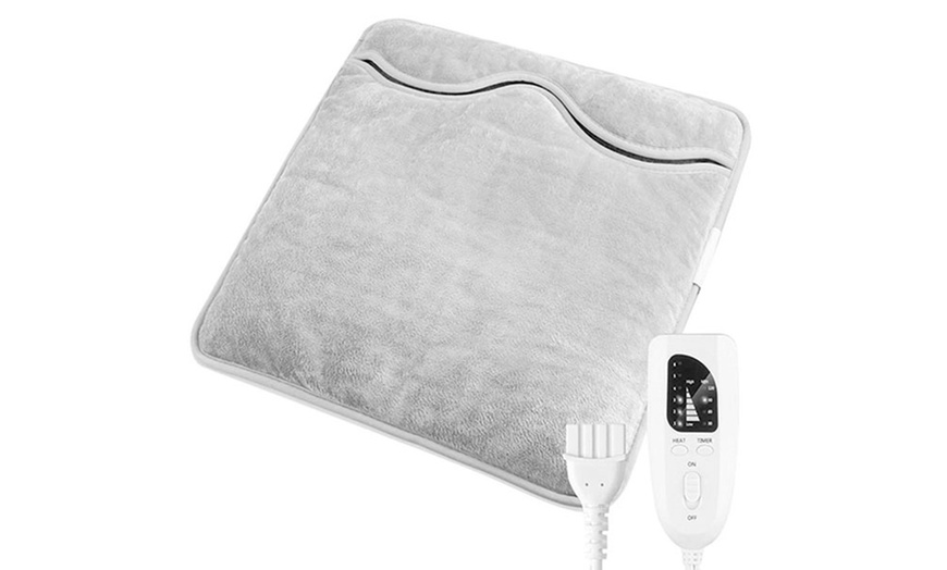 Image 2: Plug-In Electric Heated Blanket Foot Warmer