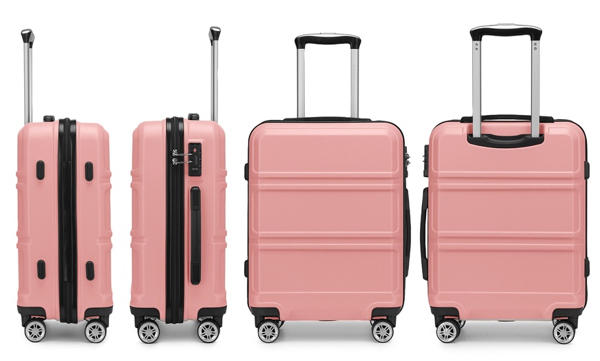 Image 3: Valise rigide avec coque en ABS et 8 sacs de rangement