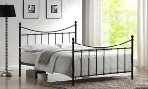 Victoriana Metal Bed Frame with Optional Mattress