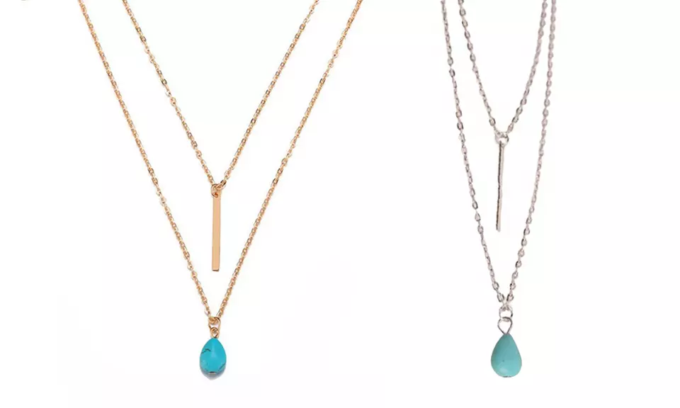 1 o 2 collane Julia con doppia catena, disponibili in 2 colori - Primary Image