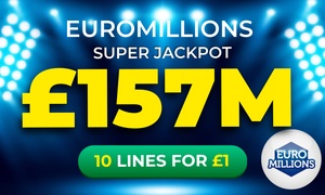 10 EuroMillion Entries for £1