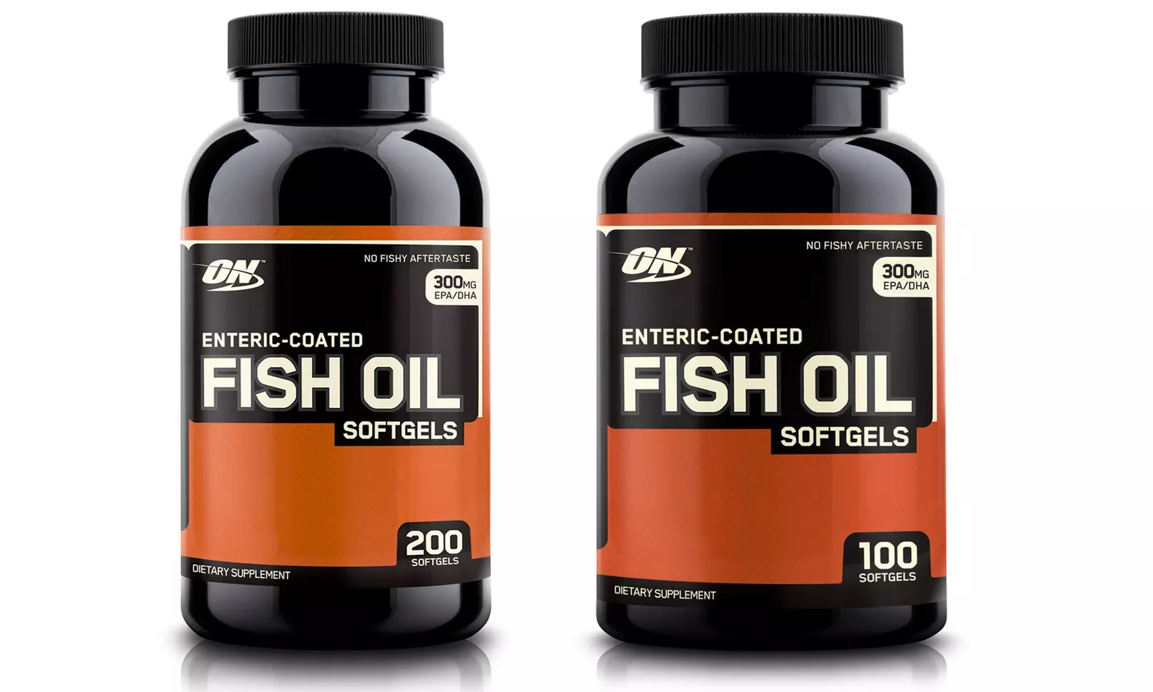 Optimum Nutrition Enteric-Coated Fish Oil Softgels (100- or 200-Count) - Primary Image