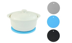 One or Two Round Silicone Heat Mats