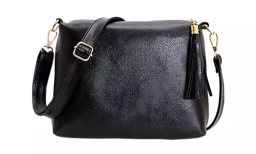 Image 3: Sac besace femme en cuir PU