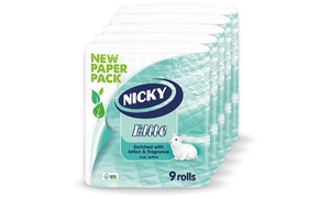 Nicky Elite Toilet Paper, 45 Rolls