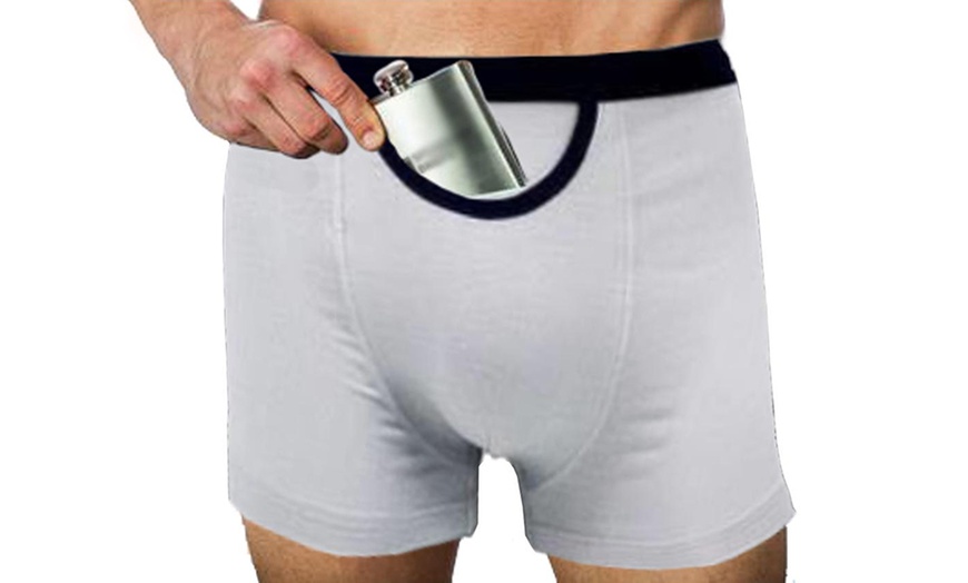 Image 4: Men's Pocket Boxer Briefs