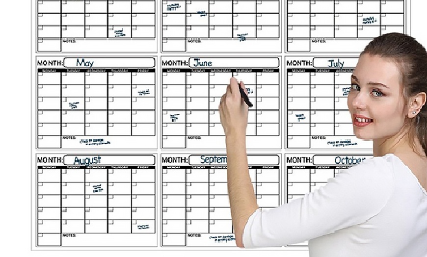 Jumbo Dry Erase Wall Calendars  Groupon Goods