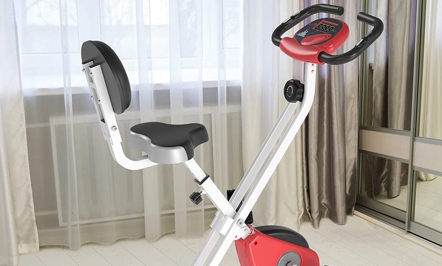 Image 8: Homcom Exercise Bike Fitness Bicycle