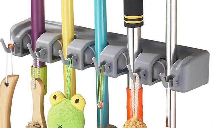 Image 2: Broom Holder Set