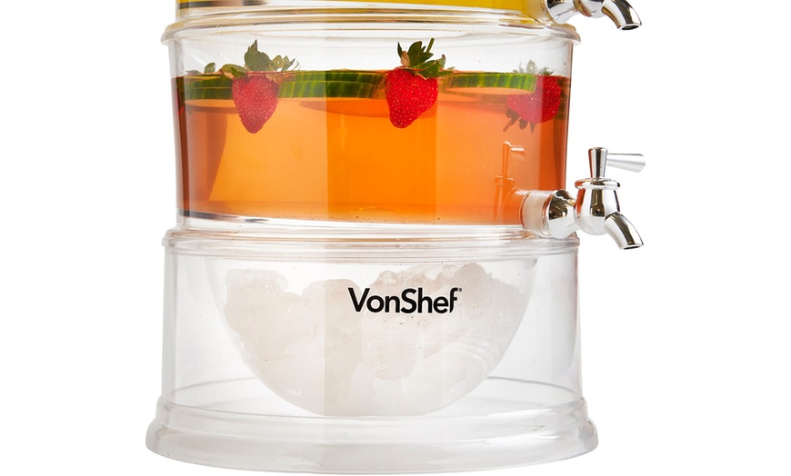 Image 5: VonShef 3-Tier Drinks Dispenser