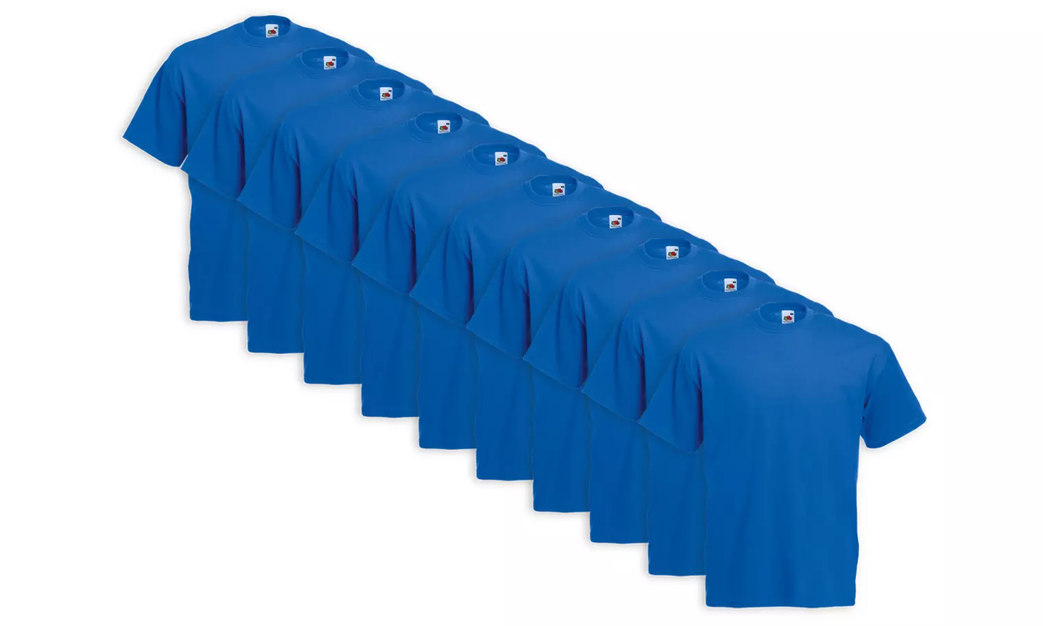 Lot de 10 t-shirts pour hommes de la marque Fruit of The Loom