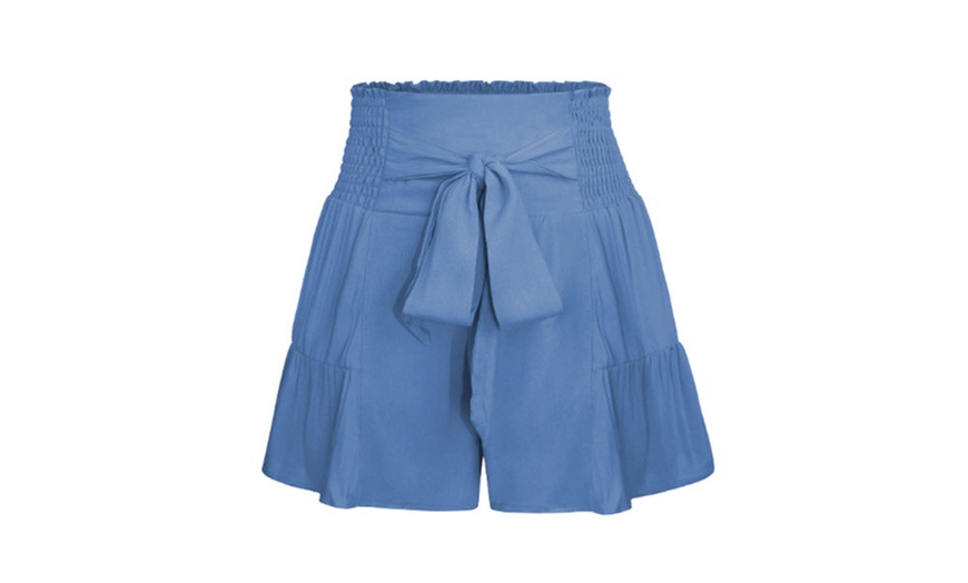 Image 4: Self-Tie Knot Casual Shorts